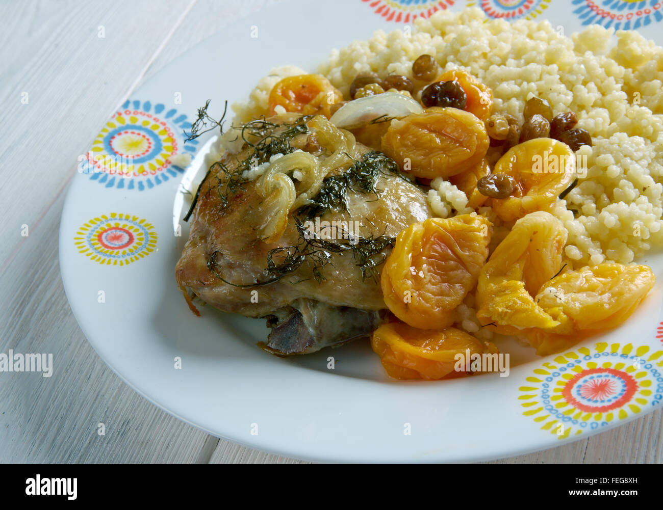Apricot and Almond Tagine Moroccan Chicken Tajine with Apricots