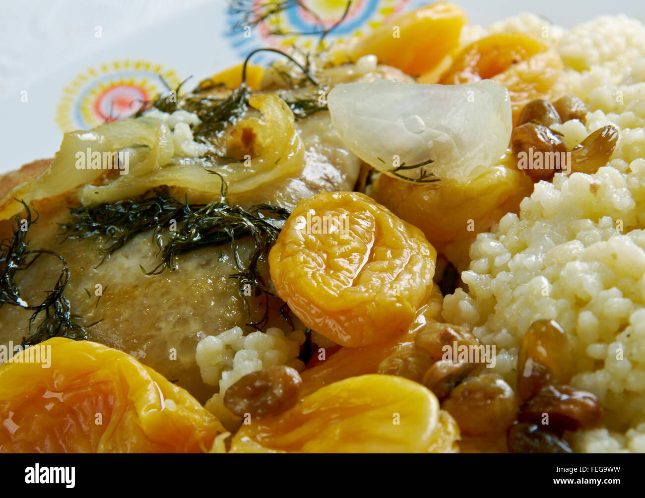 Apricot and Almond Tagine Moroccan Chicken Tajine with Apricots