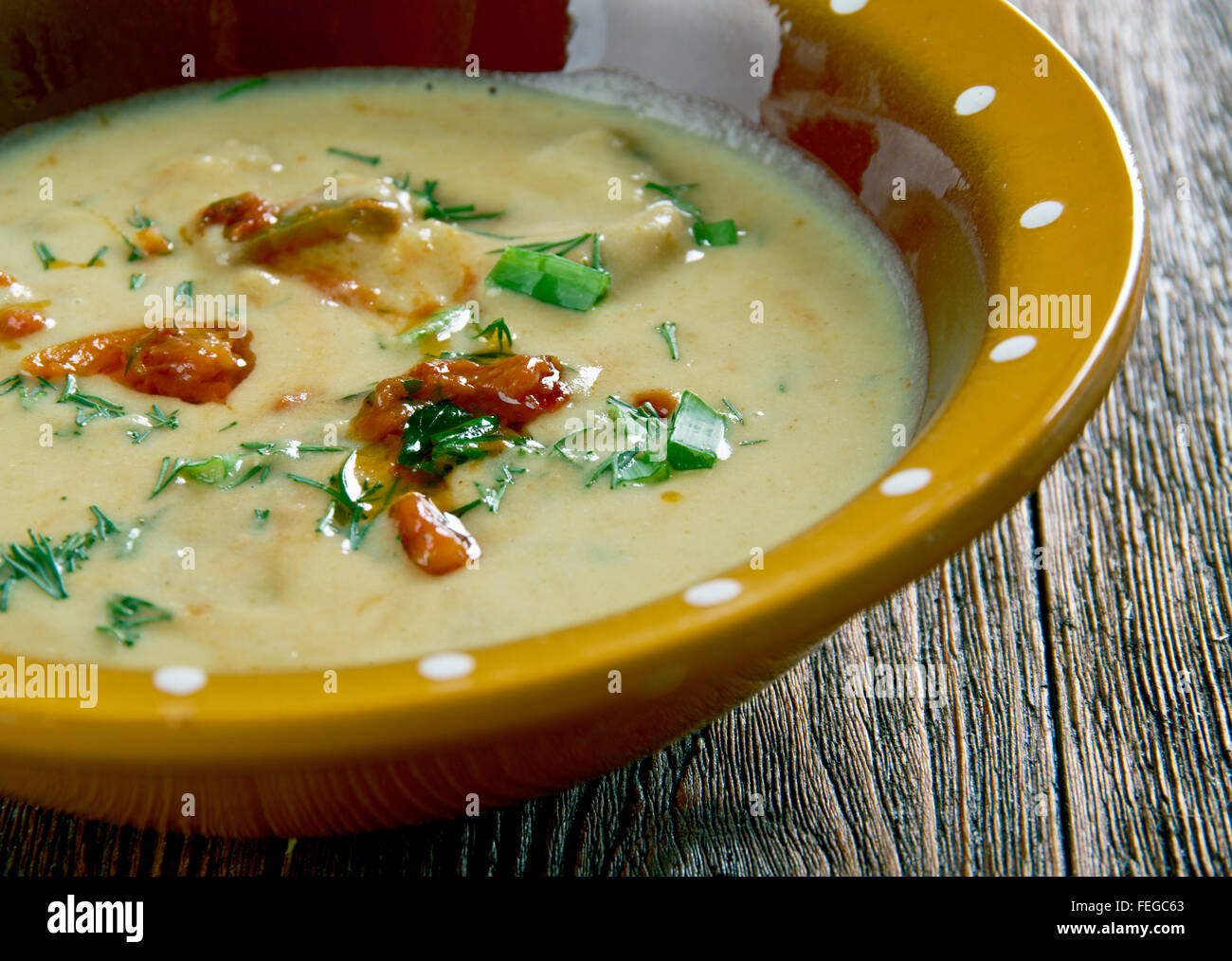 Chile con queso chile with cheese. appetizer or side dish of melted