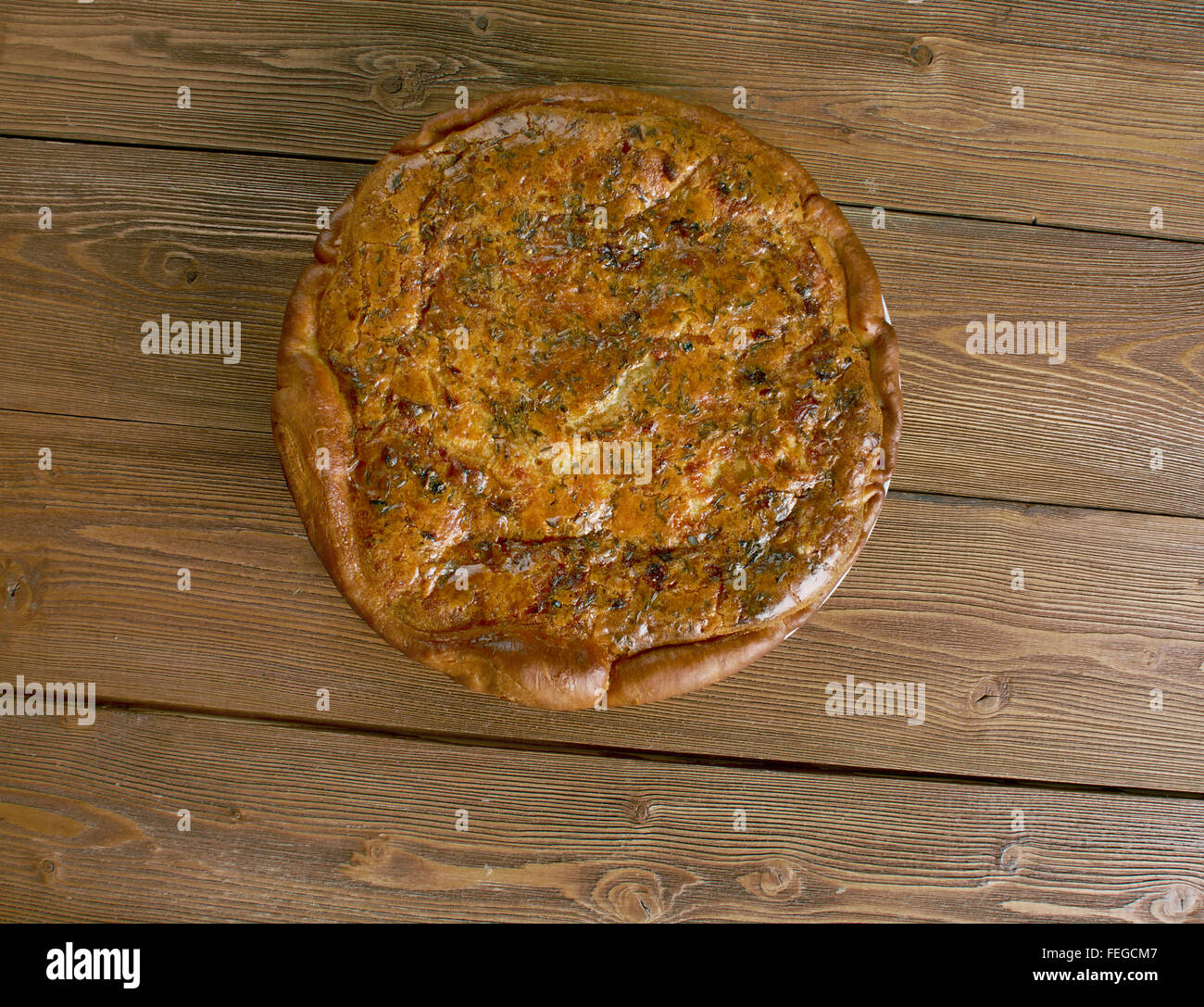 German Onion Pie Zwiebelkuchen. close up Stock Photo Alamy