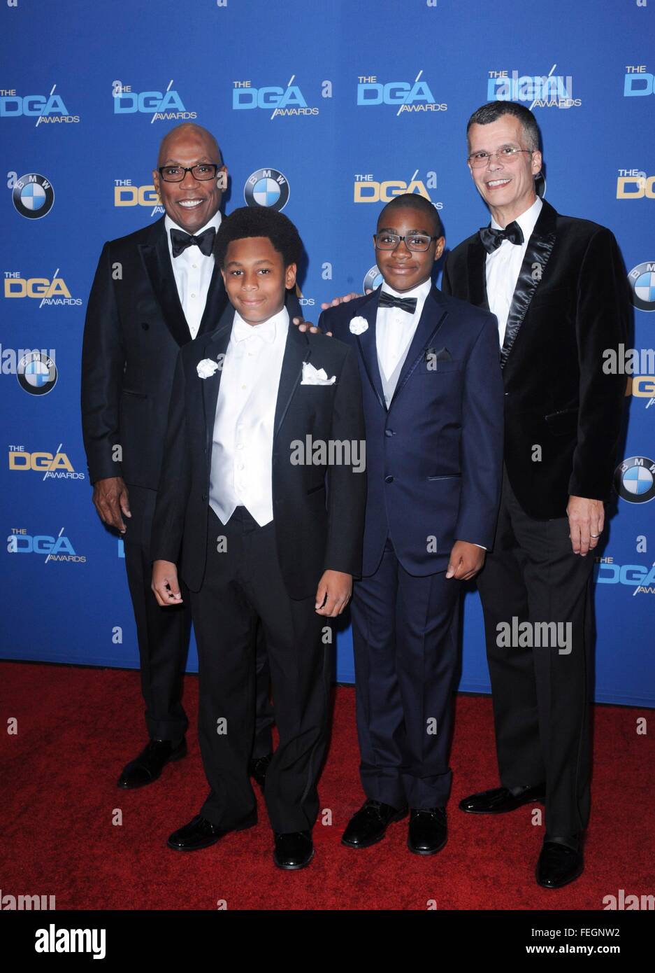 Century City, CA. 6th Feb, 2016. Paris Barclay, family at arrivals for