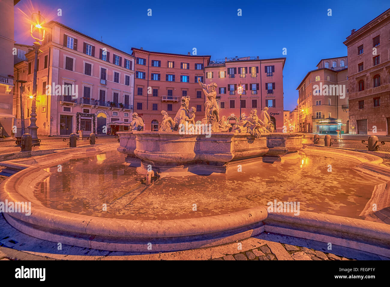 Rome, Italy: Piazza Navona Stock Photo