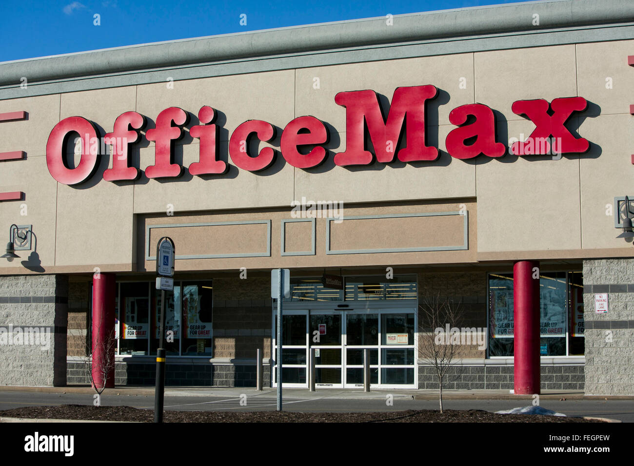 An OfficeMax retail store in Hagerstown, Maryland on February 5, 2016