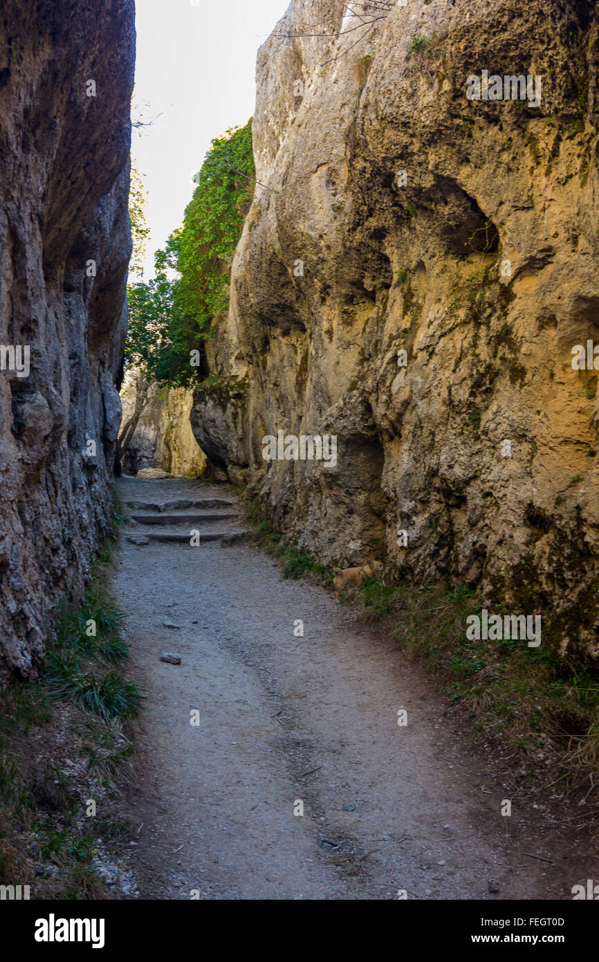 Rocks with capricious forms in the enchanted city of Cuenca, Spain ...