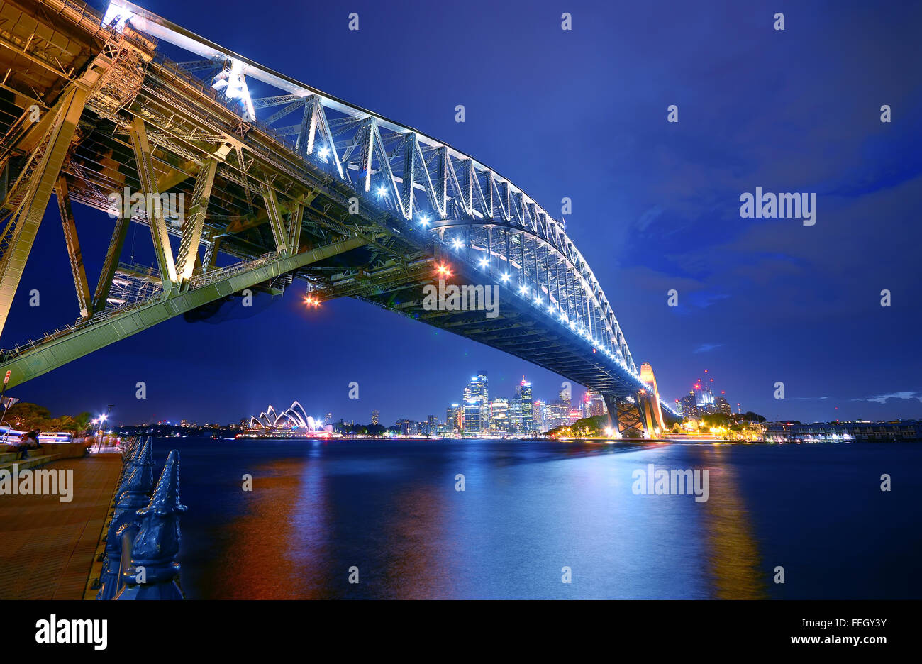 Sydney harbour bridge cloudscape hi-res stock photography and images ...