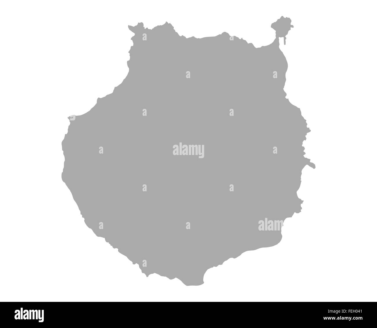 Map of Gran Canaria Stock Photo Alamy