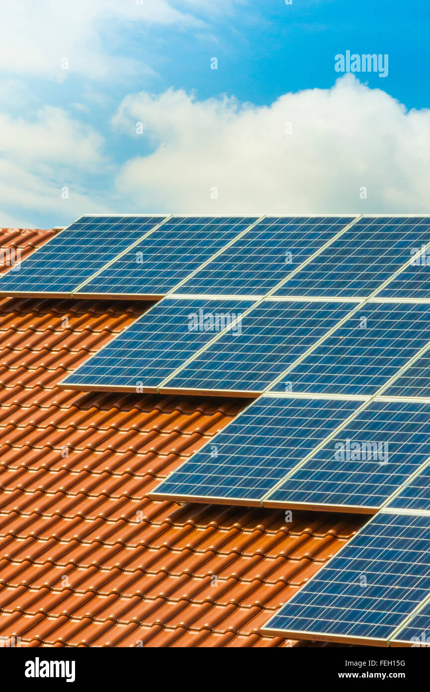 Solar panels roof hi-res stock photography and images - Alamy
