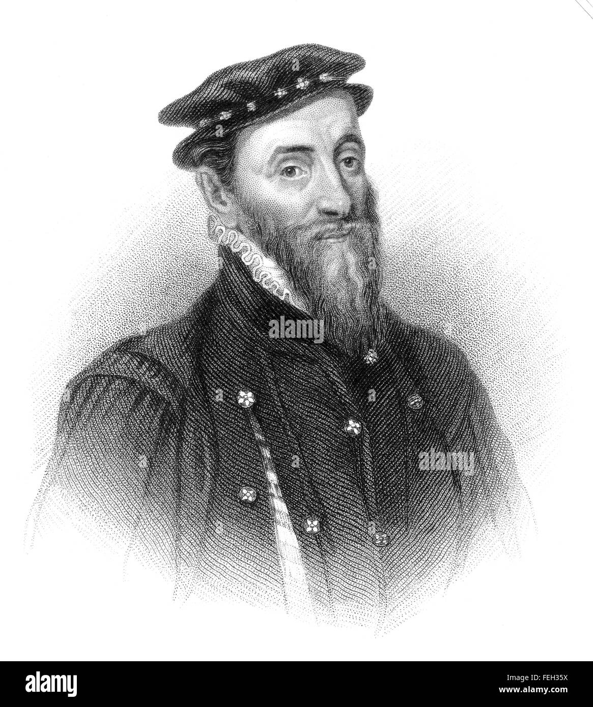 Sir Thomas Gresham the Elder, 1519-1579, an English merchant and financier Stock Photo