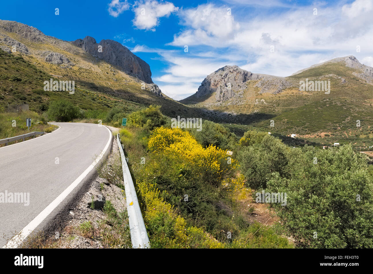 Pass road in Andalusia, Spain Stock Photo