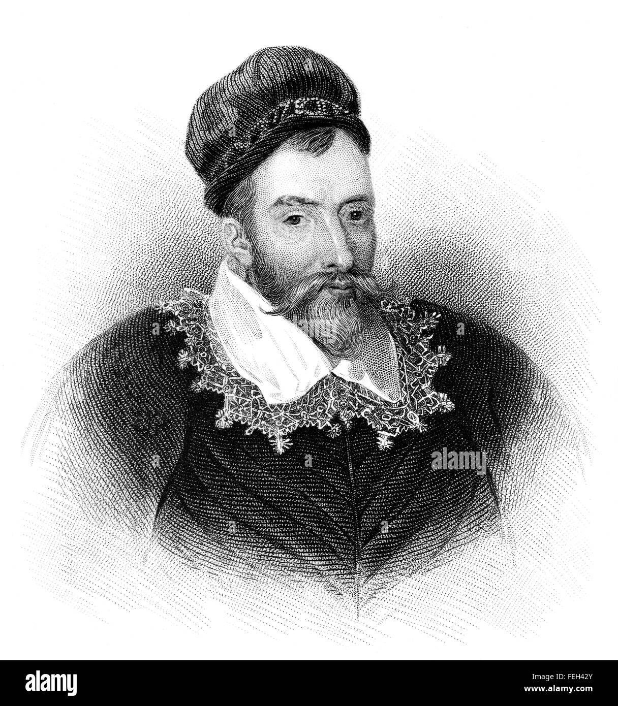 John Maitland, 1st Lord Maitland of Thirlestane, 1537-1595, Lord Chancellor of Scotland Stock Photo