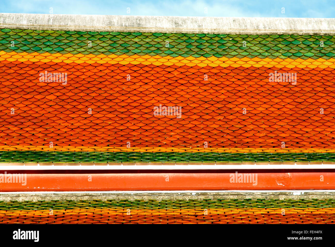thailand abstract cross colors roof wat palaces in the temple bangkok