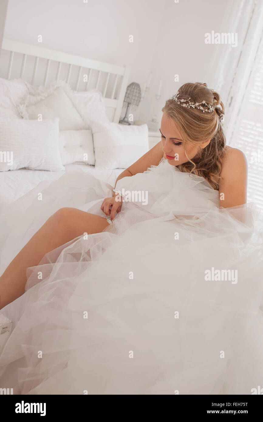 bride dressing