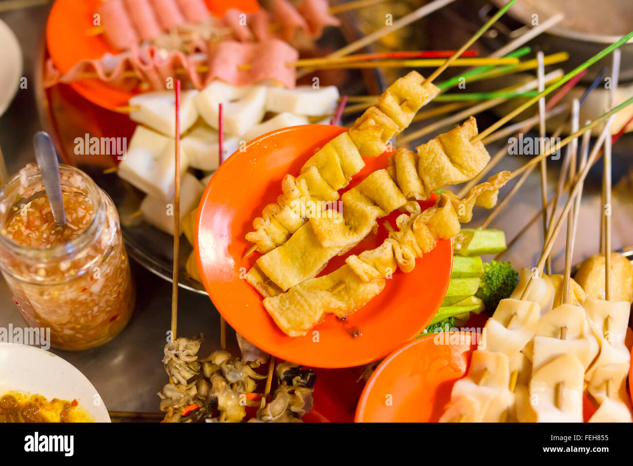 Traditional lok-lok street food from Malaysia Stock Photo - Alamy