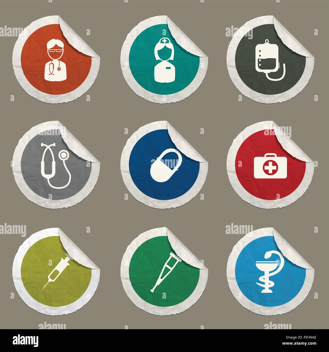 Medical simply icons Stock Vector Image & Art - Alamy