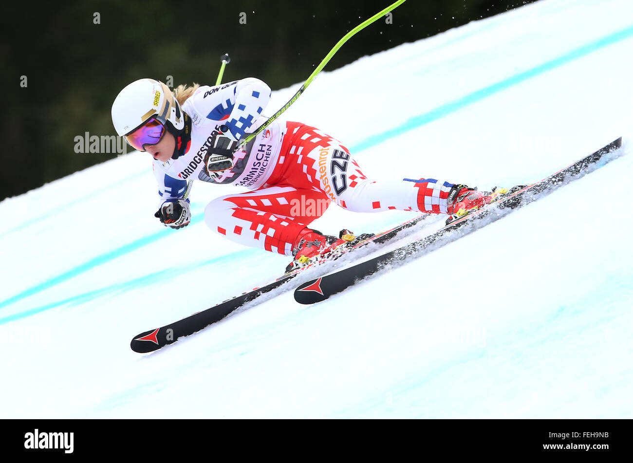 Ester Ledecka of the Czech Republic in action during the women's Super ...