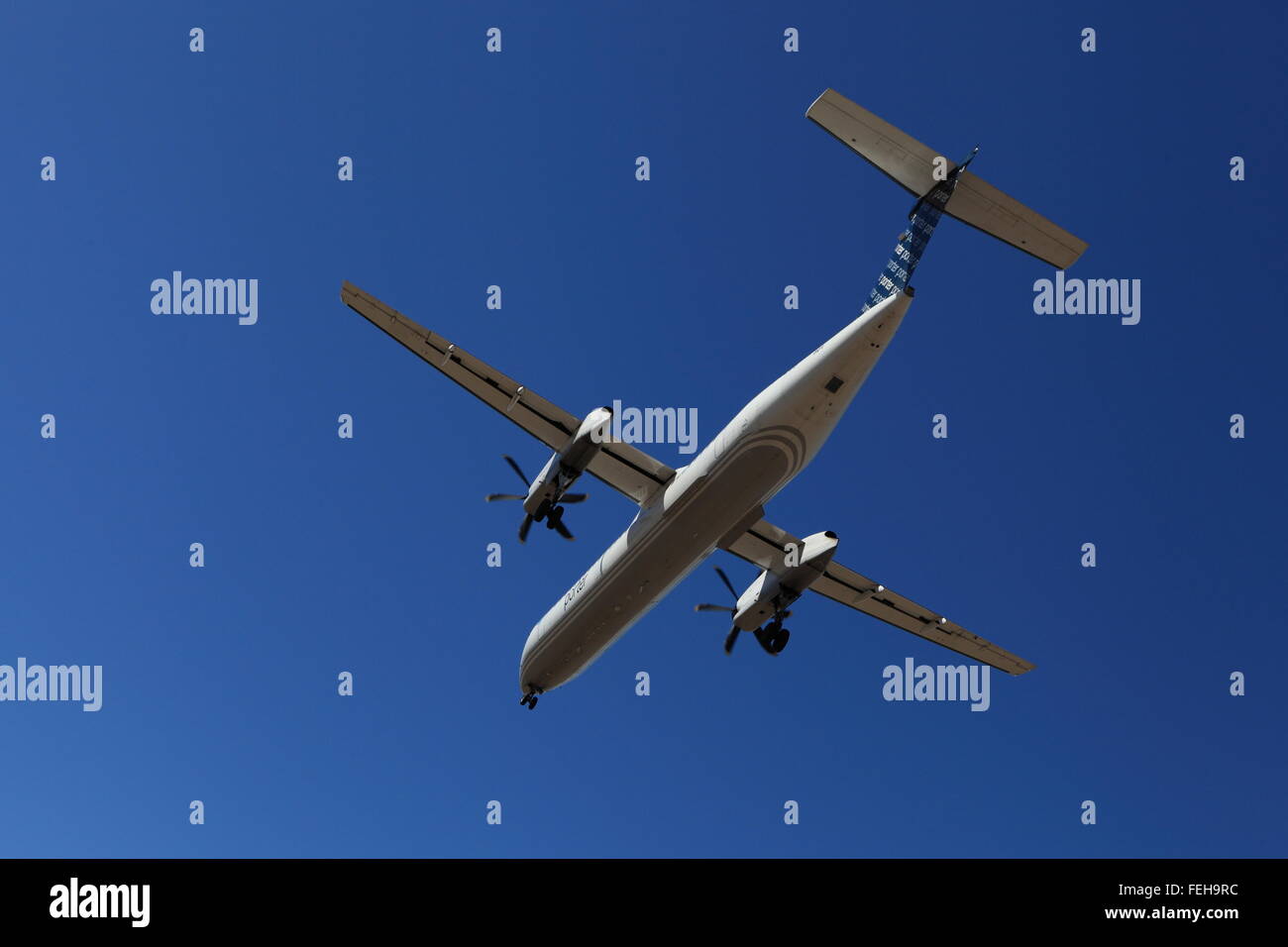 De Havilland Canada DHC-8 q400 C-GLQB Porter Airlines at YOW Ottawa Canada, April 15, 2015 Stock Photo