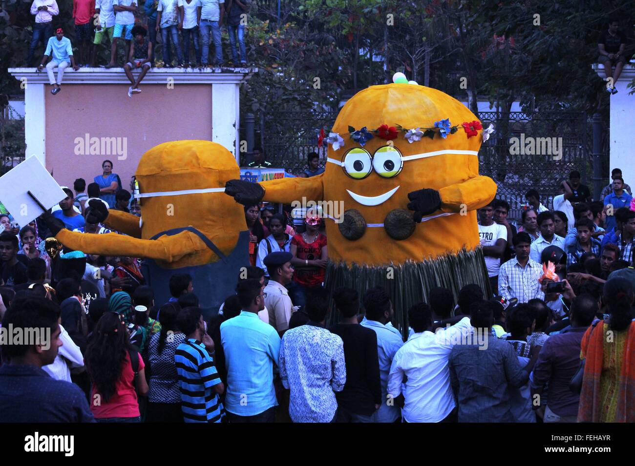 Margao,Goa, India - February 7 2016 : Carnival Floats Parades Credit: Joviton Dcosta/Alamy Live News Stock