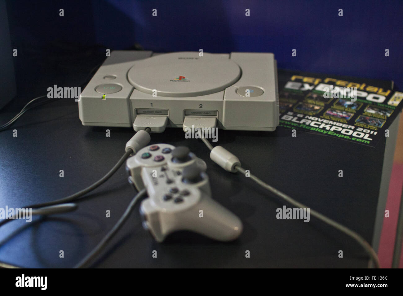 Sony Playstation on display at Eurogamer expo Stock Photo Alamy