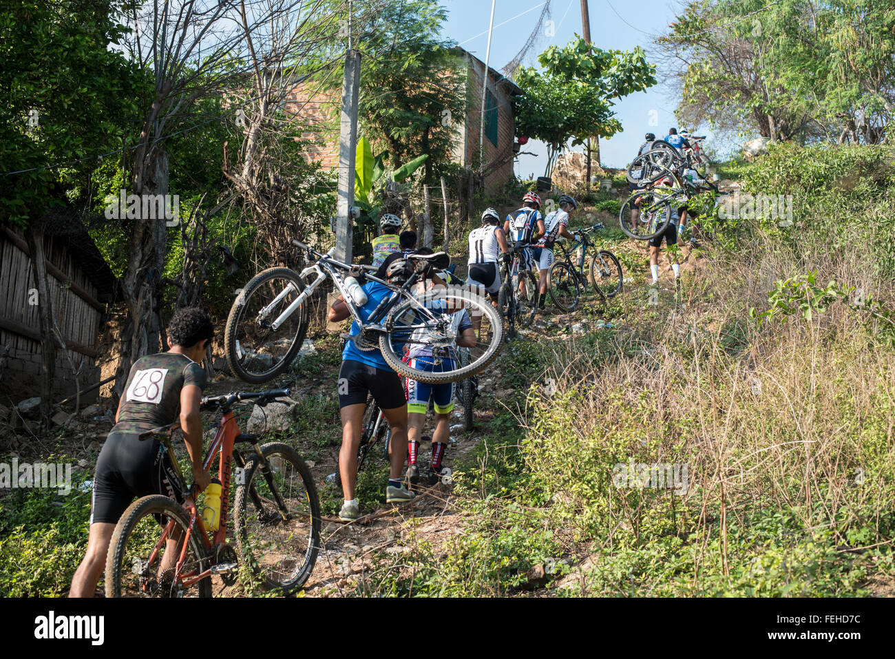 mountain bike race Stock Photo Alamy