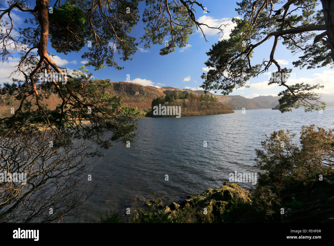 Friars Crag, Derwentwater lake, Keswick, Lake District National Park