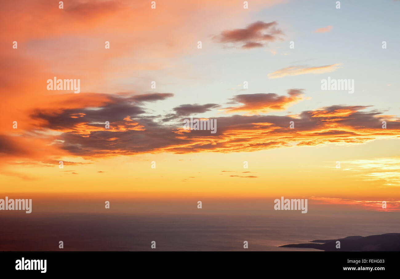 Fiery sky sunset hi-res stock photography and images - Alamy