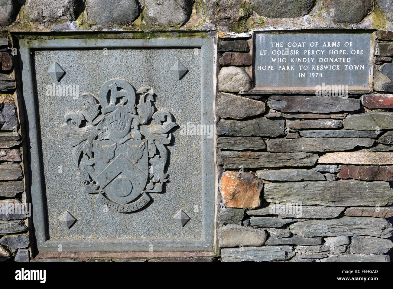 Spring, Hope Park, Keswick town, Lake District National Park, Cumbria