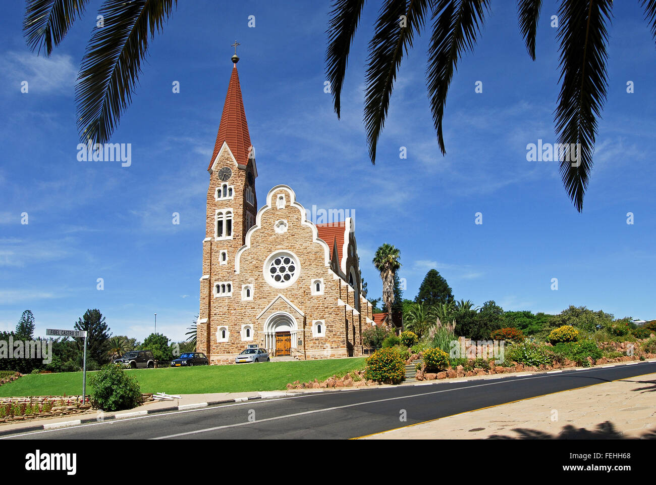 Christ Church - Historic landmark in Windhoek, Namibia Stock Photo