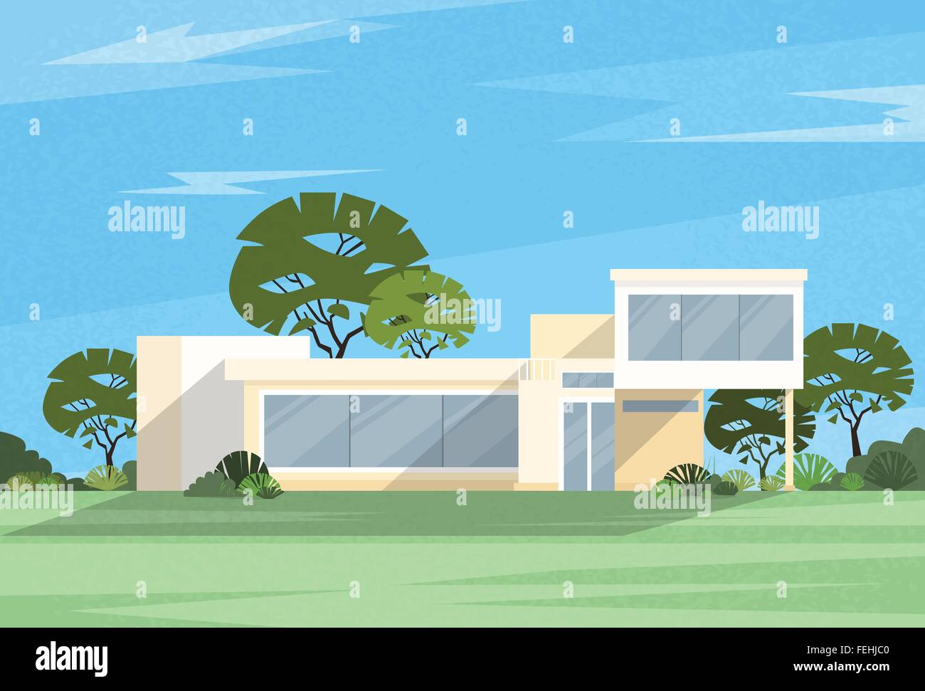 Real Estate Big Modern Villa House Stock Vector Image & Art - Alamy
