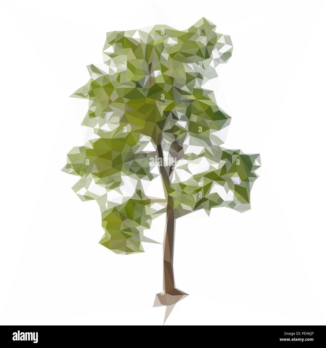 Vector green tree isolated Stock Vector Image & Art - Alamy