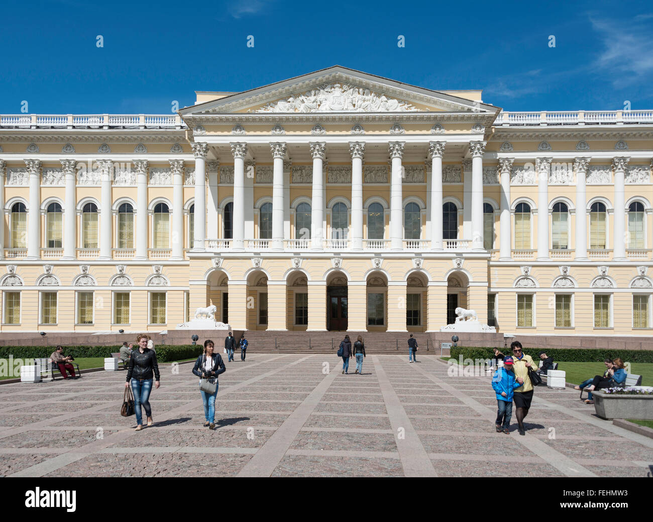 The Russian Museum of Art, Inzhenernaya Street, Saint Petersburg, Northwestern Region, Russian Federation Stock Photo
