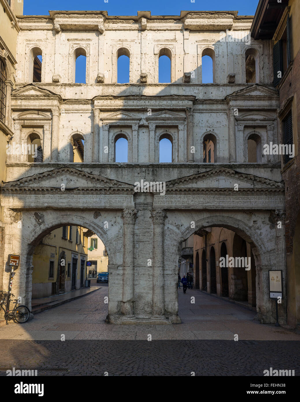 Roman gate borsari hi-res stock photography and images - Alamy