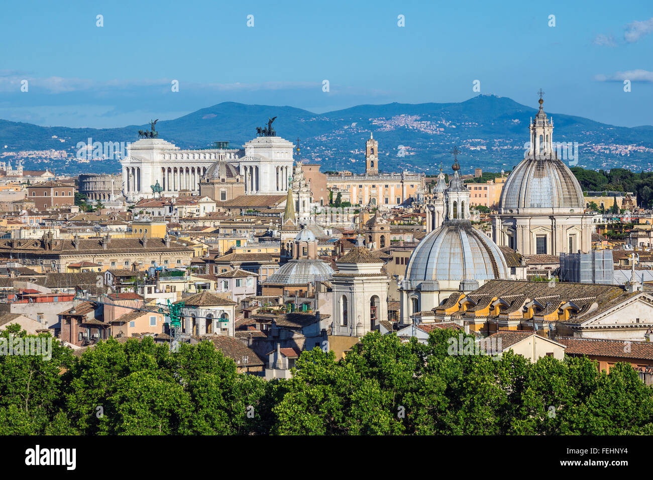 Rome city skyline , Italy Stock Photo