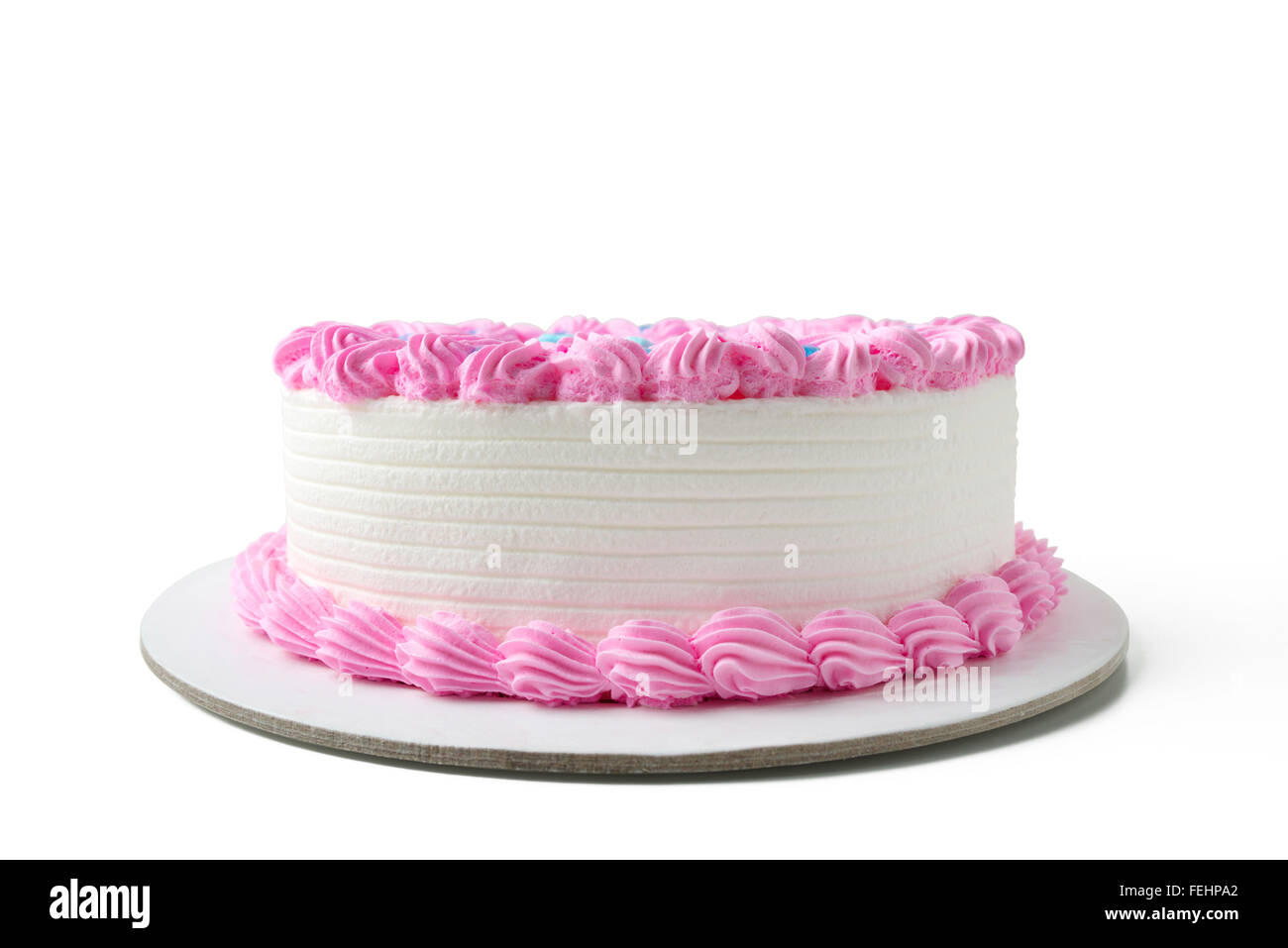 birthday cake with clipping path Stock Photo