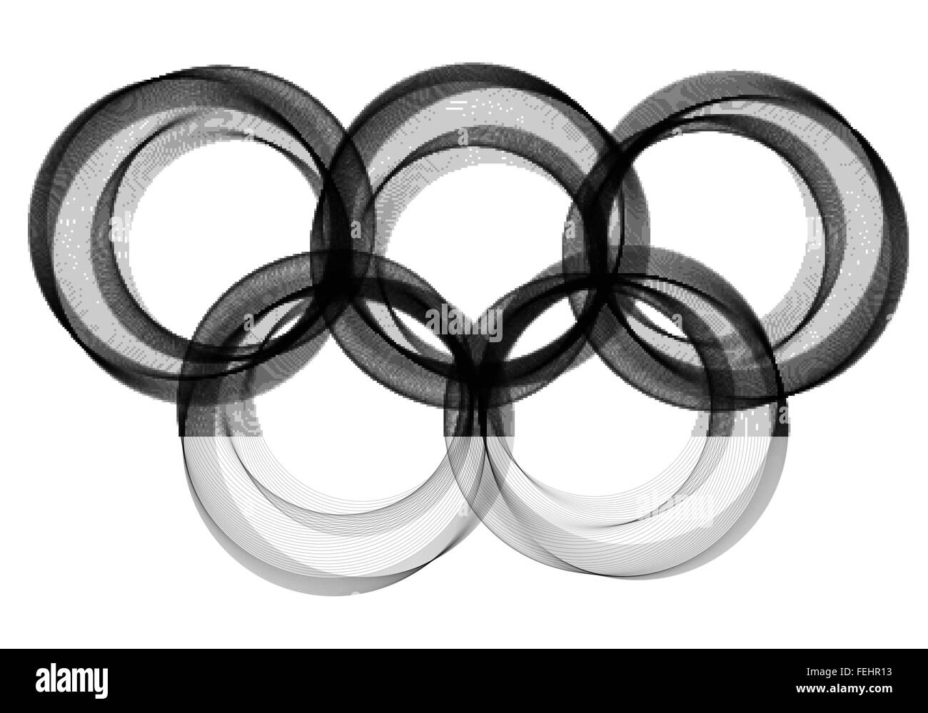 Abstract background with rings . Vector illustration Stock Vector