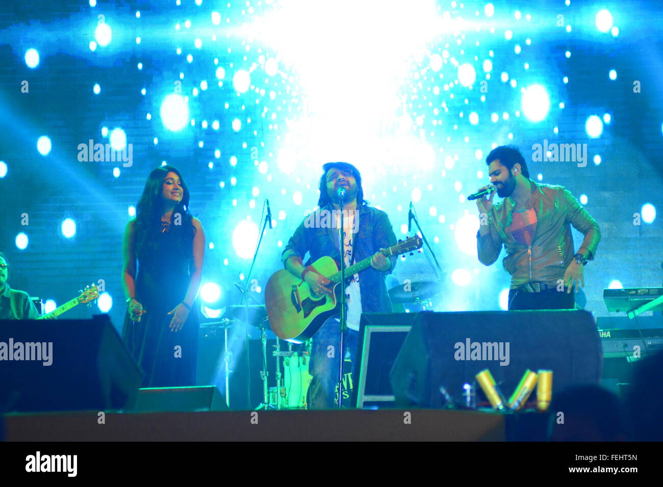 Bollywood singer Pritam performing at Sabarmati Riverfront in Ahmedabad