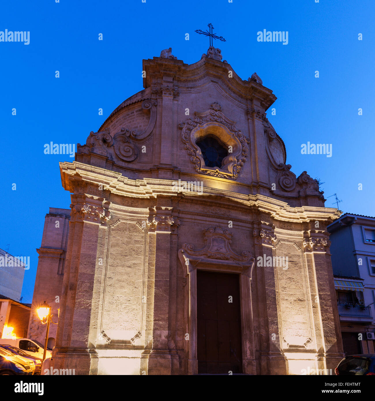 Chiesa dell'Addolorata in the center of Foggia Stock Photo