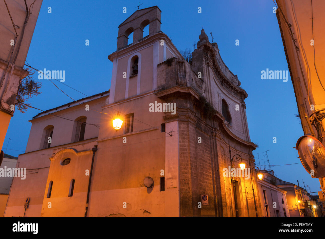 Old church in the center of Foggia Stock Photo