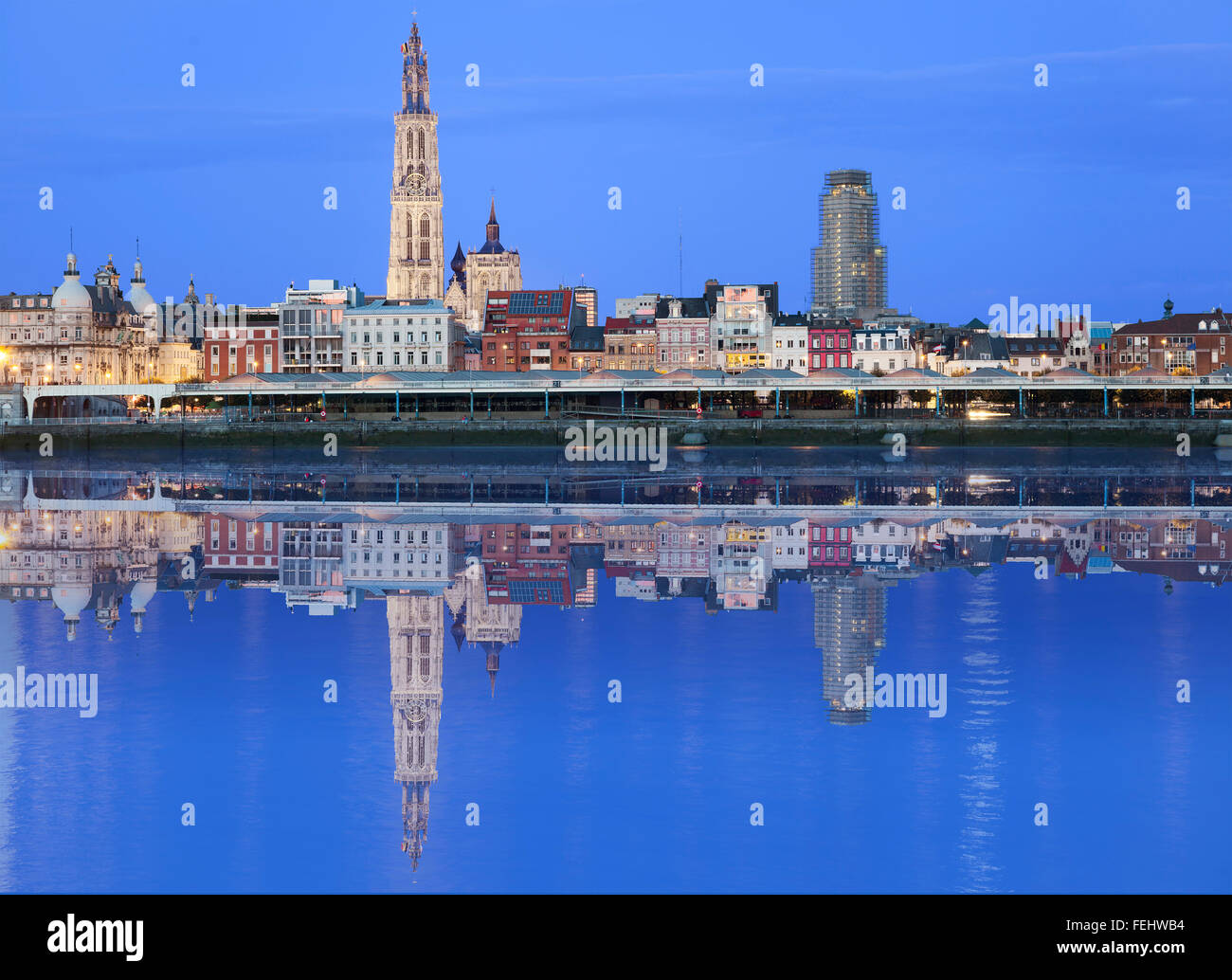 River schelde antwerp flanders belgium hires stock photography and