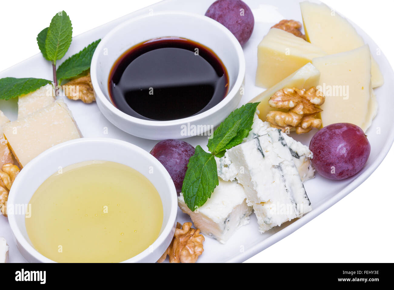 Cheese Mix, parmesan, Roquefort, camembert, closeup Stock Photo Alamy