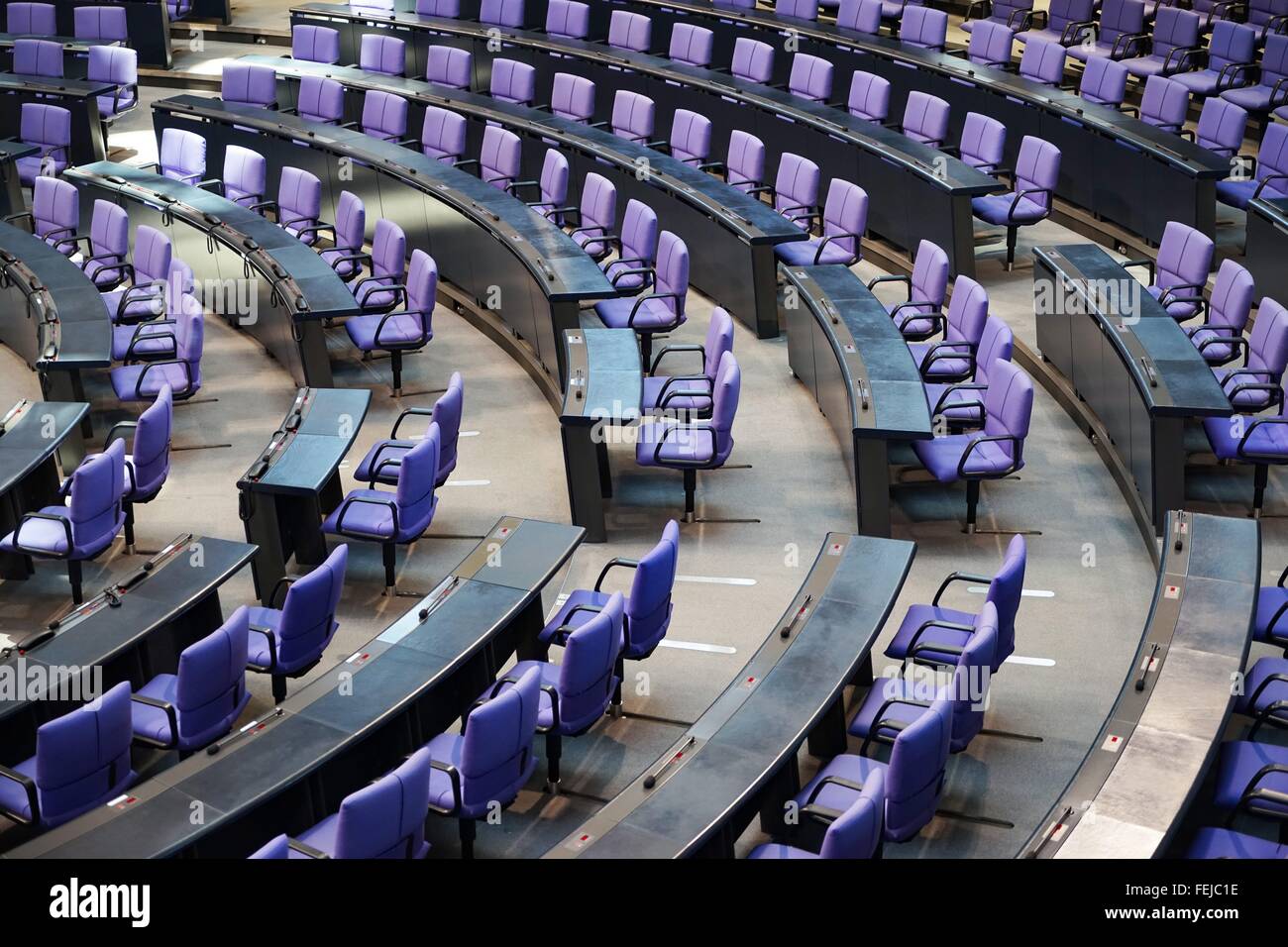 Germany: Inside view of the German Parliament in Berlin. Photo from 22. January 2016. Stock Photo