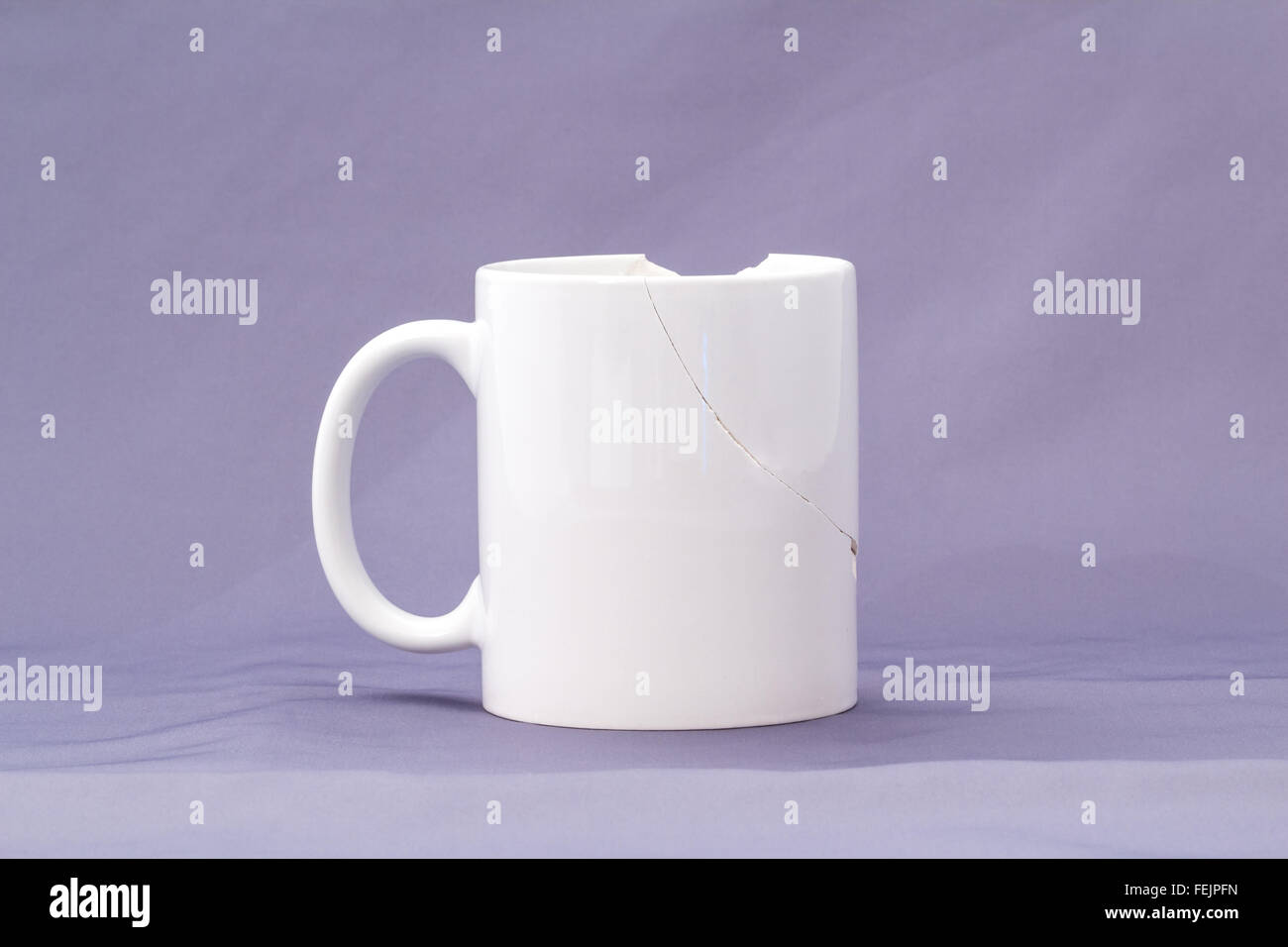 Broken ceramic cup Stock Photo Alamy