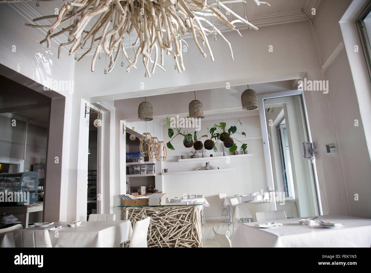 Manna Epicure Restaurant Cafe on Kloof Street in cape Town - South Africa Stock Photo