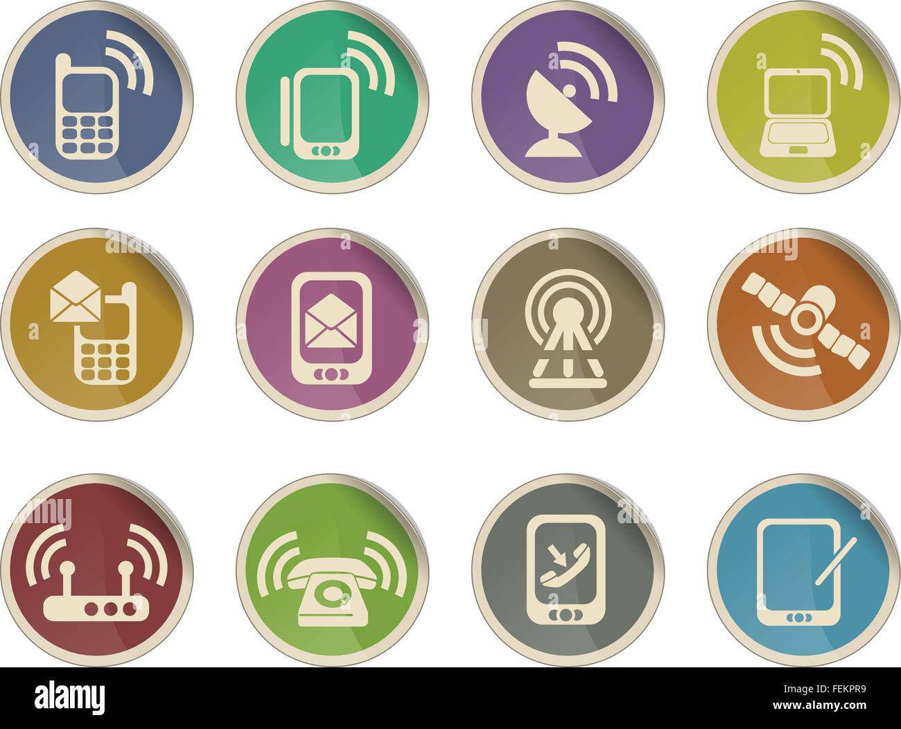 Mobile symbol Stock Vector Images - Alamy