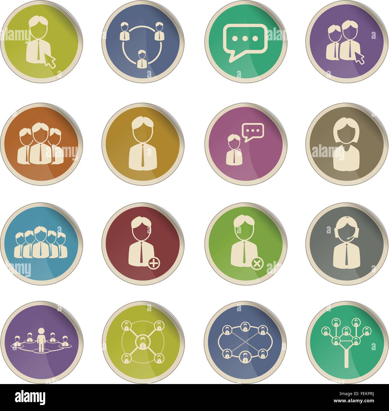 Community simply icons Stock Vector Image & Art - Alamy