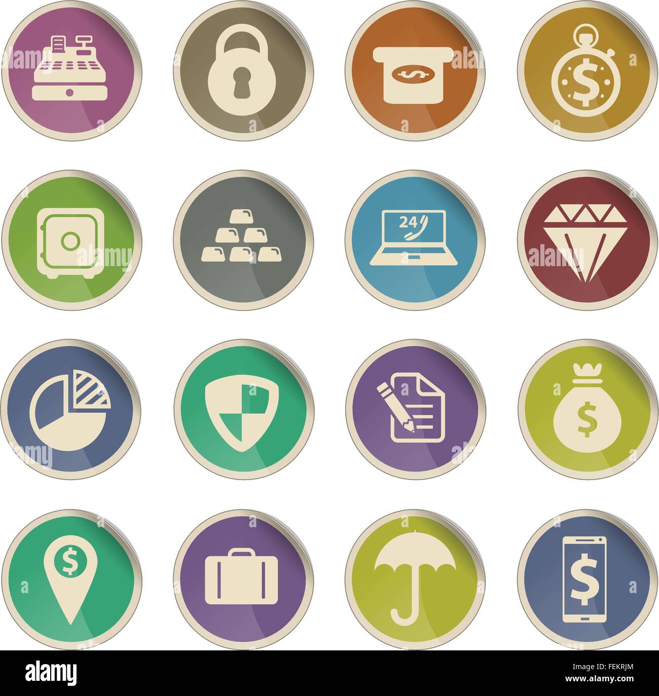 Finance simply icons Stock Vector Image & Art - Alamy