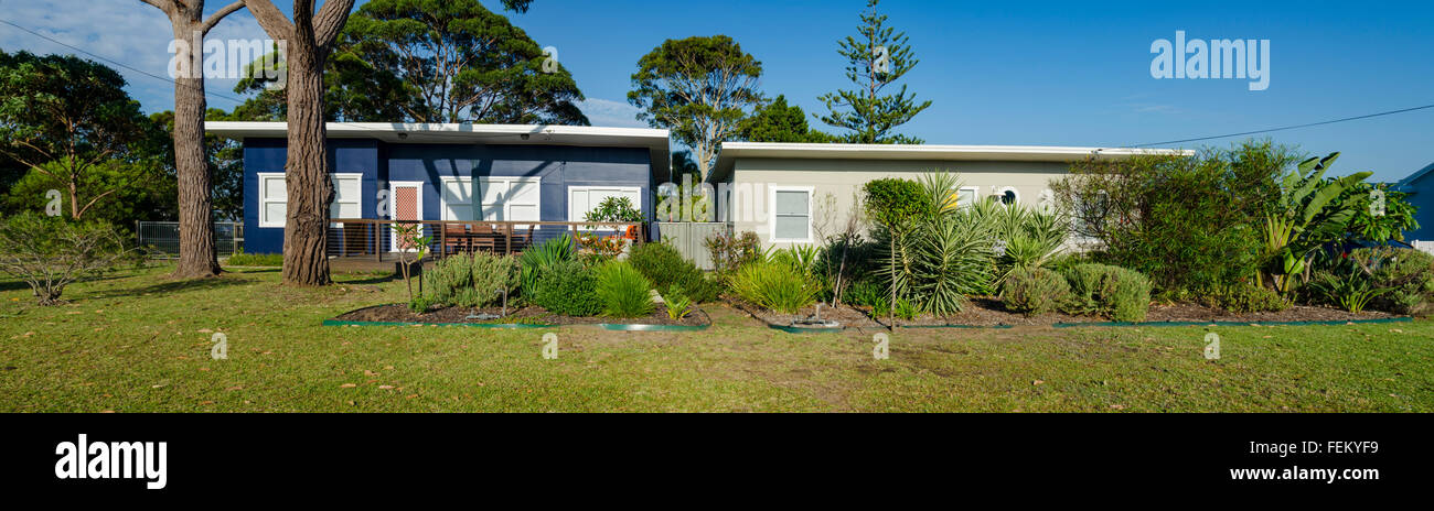 Cottages of Currarong on the south coast of New South Wales in Australia Stock Photo