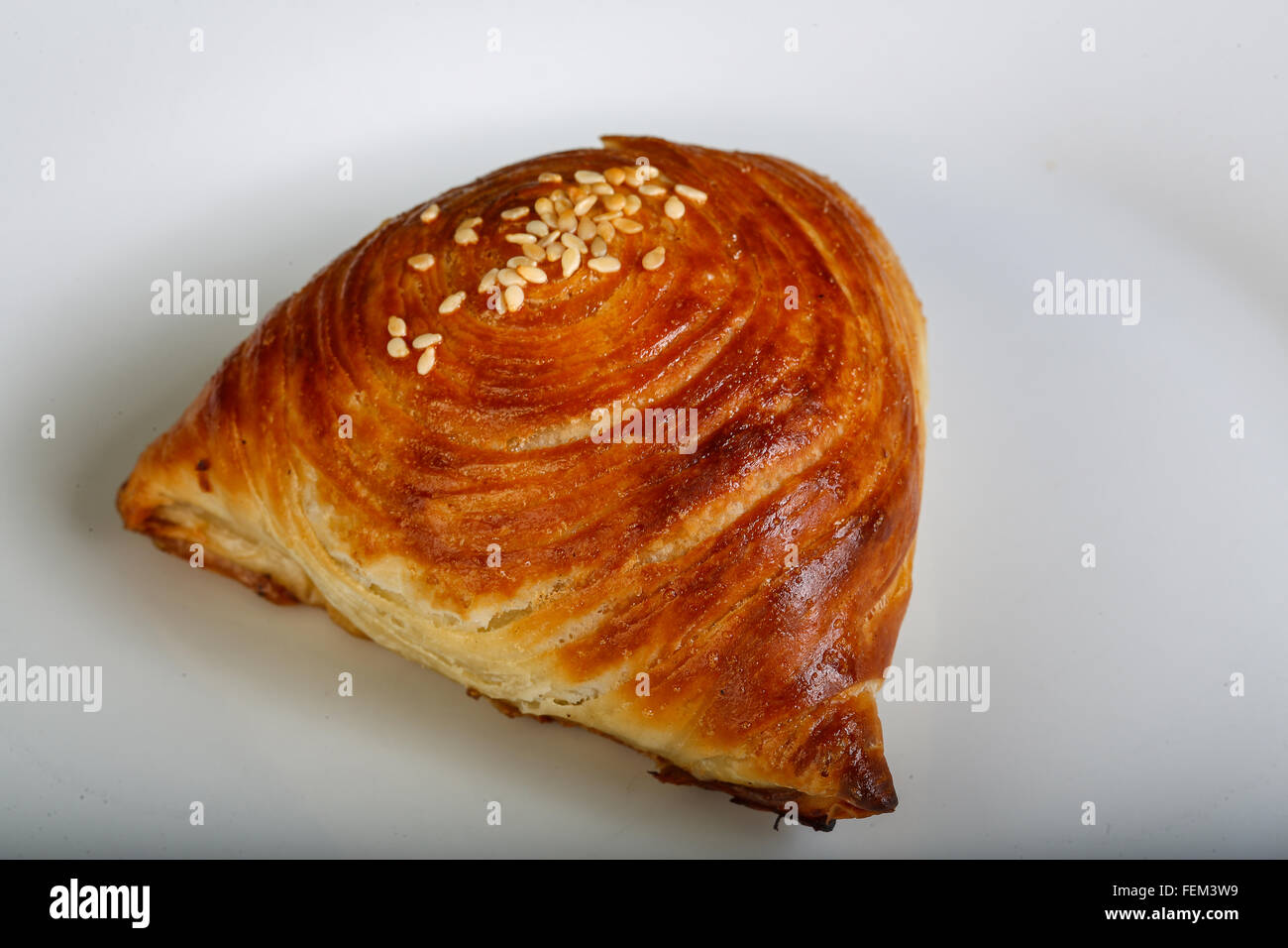 Uzbek traditional pastry - samsa with meat and spices Stock Photo - Alamy