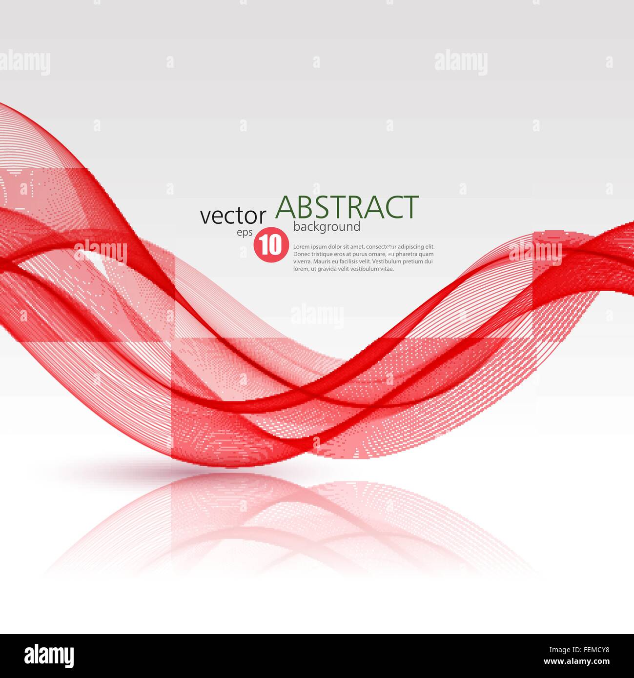 Abstract vector background, red wavy Stock Vector Image & Art - Alamy