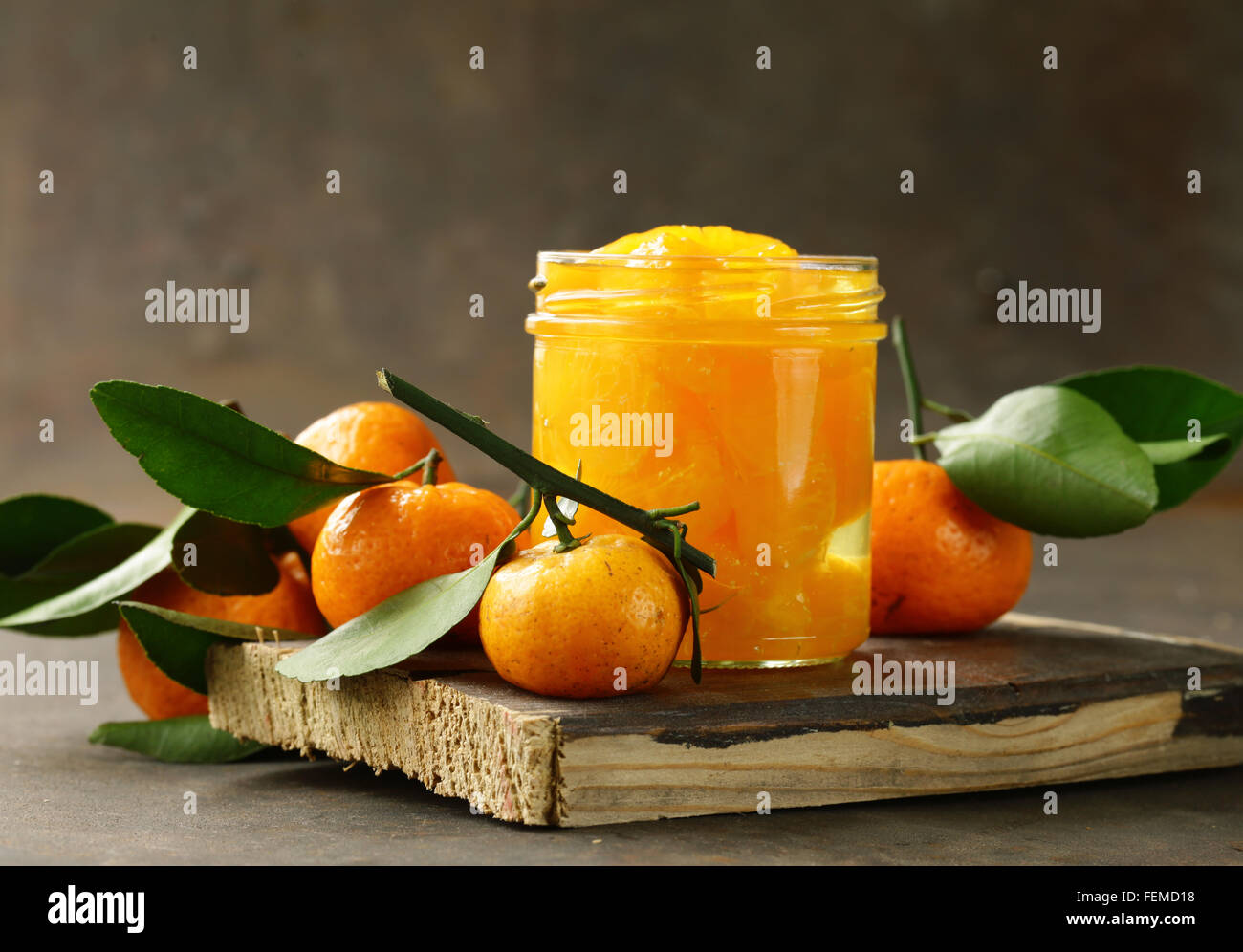 natural organic canned mandarin (orange) in syrup Stock Photo - Alamy