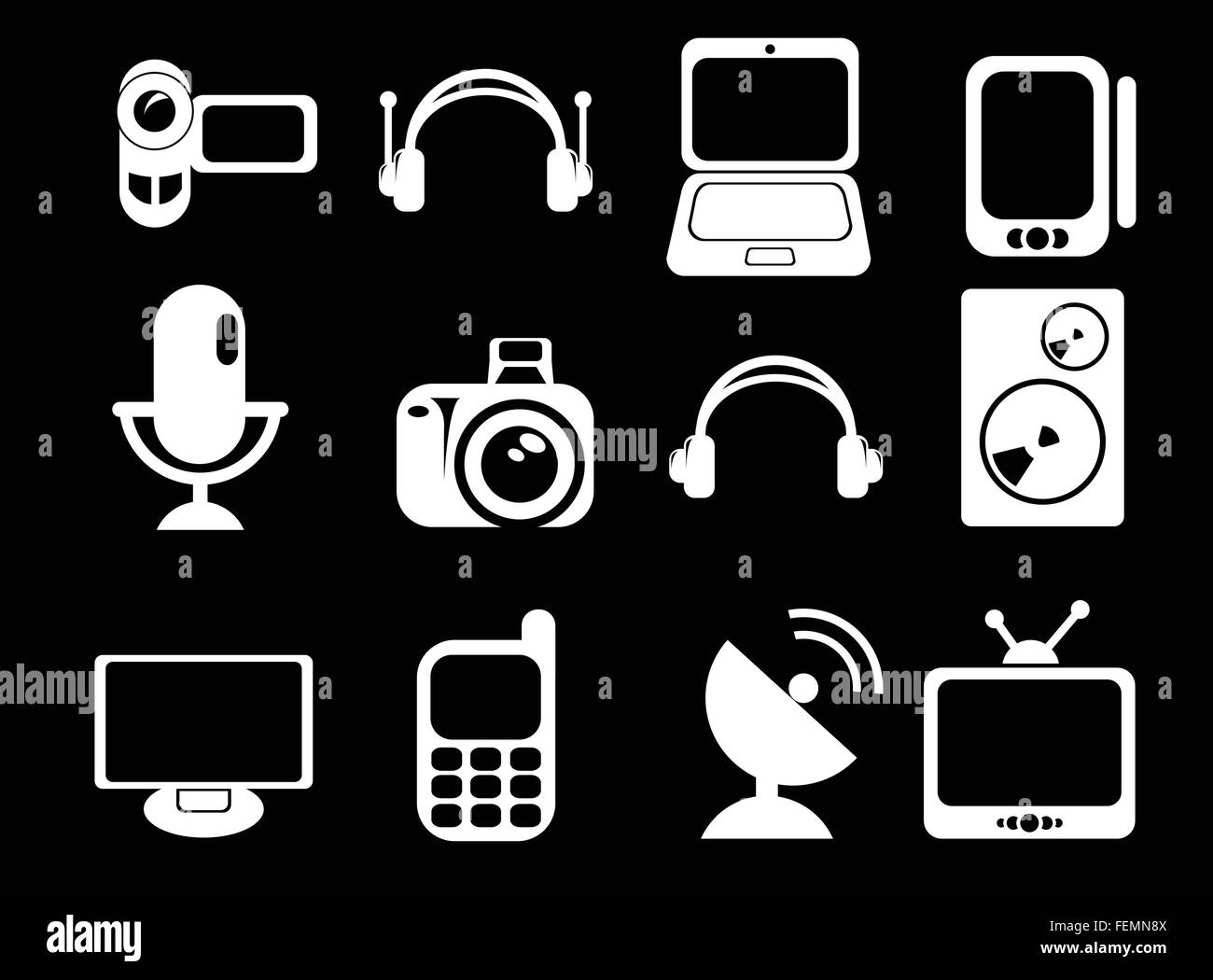 devices web icons for user interface design Stock Vector Image & Art ...
